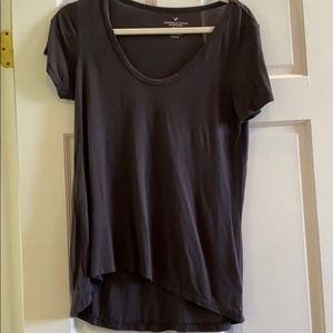 American eagle outfitters gray scoop neck tee